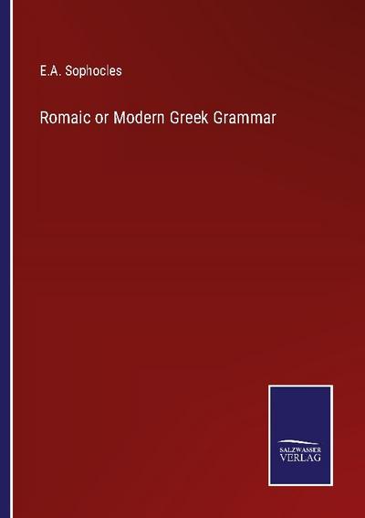 Romaic or Modern Greek Grammar