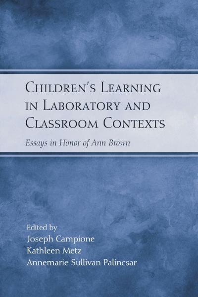 Children’s Learning in Laboratory and Classroom Contexts