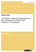 Betriebliches Eingliederungsmanagement. Eine Einfü