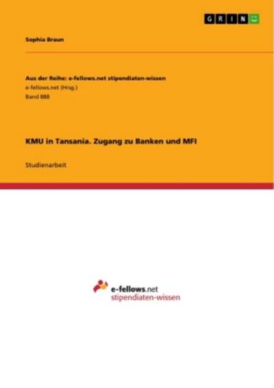 KMU in Tansania.  Zugang zu Banken und MFI