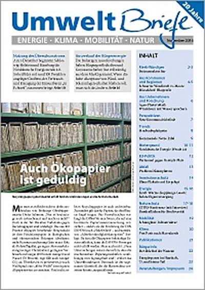 Zeitschrift UmweltBriefe Heft November 2016