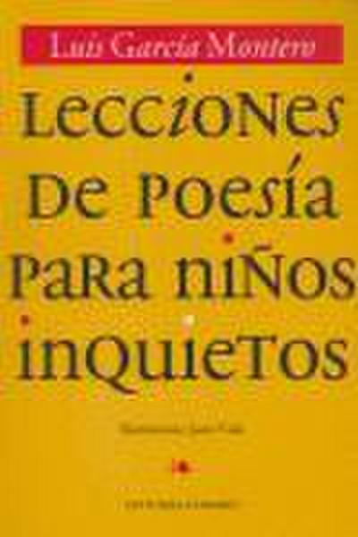 Lecciones de poesía para niños inquietos