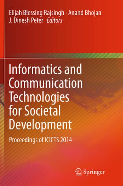 Informatics and Communication Technologies for Societal Development