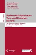 Mathematical Optimization Theory and Operations Re
