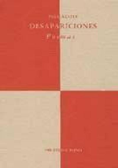 Desapariciones : poemas (1970-1979)