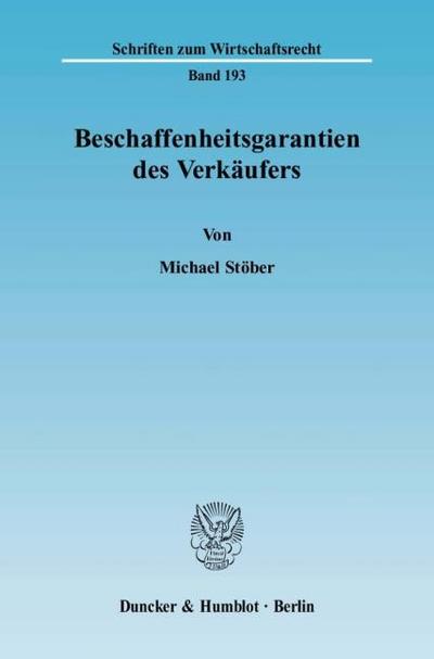 Beschaffenheitsgarantien des Verkäufers