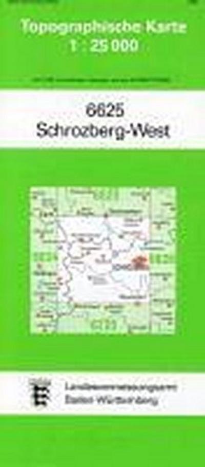 Schrozberg West  1 : 25 000