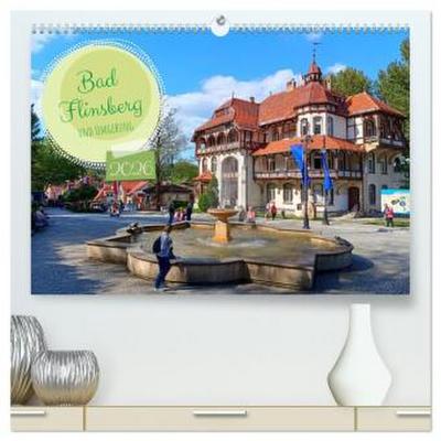 Bad Flinsberg und Umgebung (hochwertiger Premium Wandkalender 2026 DIN A2 quer), Kunstdruck in Hochglanz