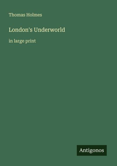 London’s Underworld