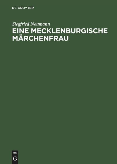 Eine Mecklenburgische Märchenfrau