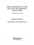 The Image of the Black in Jewish Culture