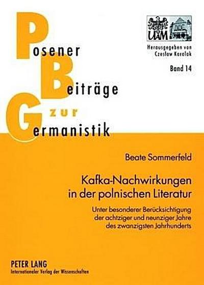 Kafka-Nachwirkungen in der polnischen Literatur