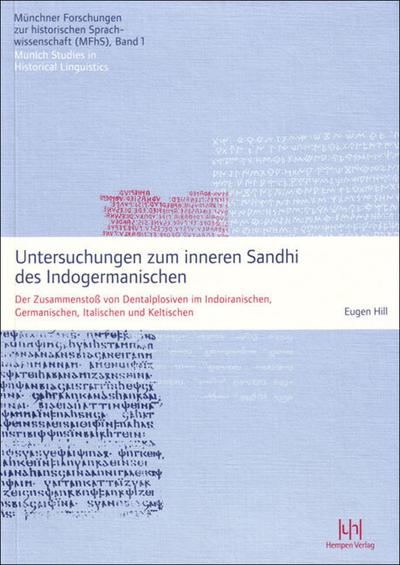 Untersuchungen zum inneren Sandhi des Indogermanischen