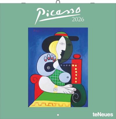 Picasso 2026 - Wand-Kalender - Broschüren-Kalender - 30x30 - 30x60 geöffnet - Kunst-Kalender