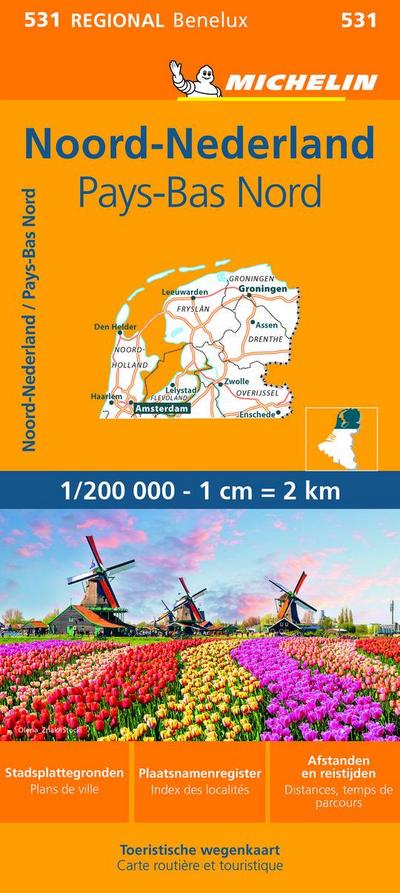Netherlands North - Michelin Regional Map 531
