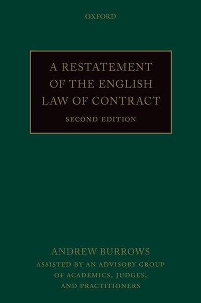 A Restatement of the English Law of Contract