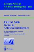 PRICAI 2000 Topics in Artificial Intelligence