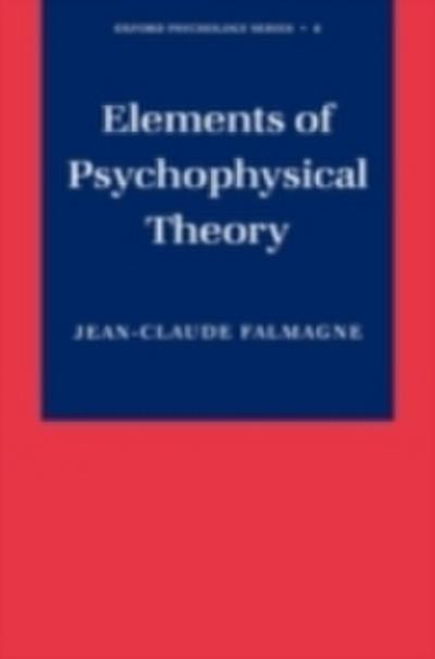 Elements of Psychophysical Theory