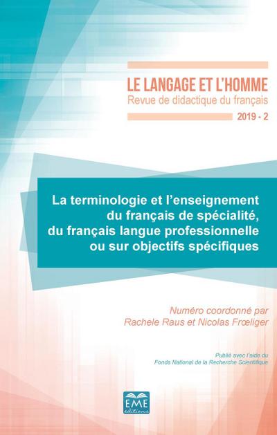 La terminologie et l’enseignement du français de spécialité, du français langue professionnelle ou sur objectifs spécifiques
