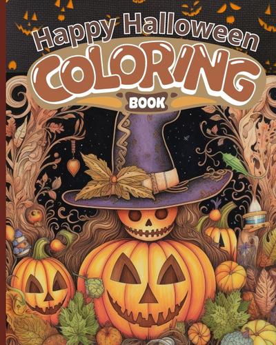 Happy Halloween Coloring Book