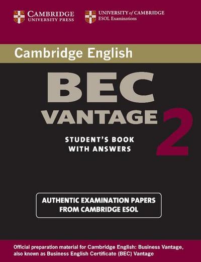 Cambridge Bec Vantage 2 Student’s Book with Answers