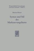 Syntax und Stil des Markusevangeliums im Lichte de