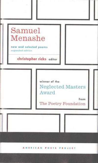 Samuel Menashe: New and Selected Poems