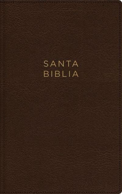 Nbla, Santa Biblia, Ultrafina, Letra Grande, Leathersoft, Café, Palabras de Jesús En Rojo