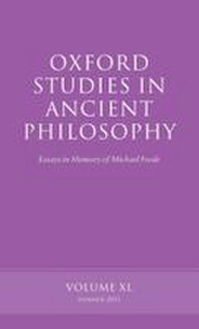 Oxford Studies in Ancient Philosophy