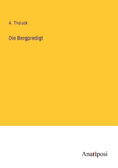 Die Bergpredigt