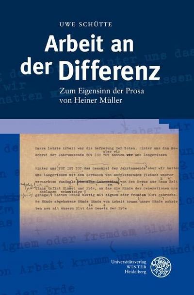 Arbeit an der Differenz