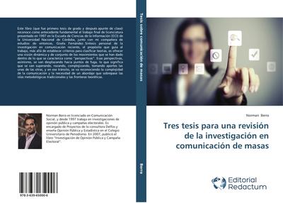 Tres tesis para una revisión de la investigación en comunicación de masas