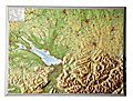 Reliefkarte Allgäu Bodensee