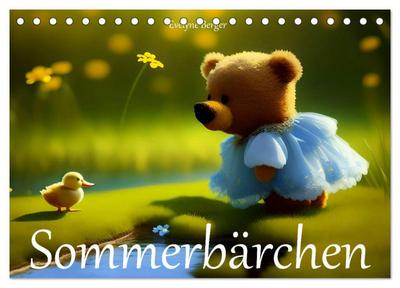 Sommerbärchen (Tischkalender 2026 DIN A5 quer), CALVENDO Monatskalender