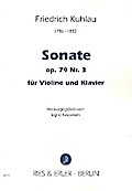 Sonate op.79,3für Violine und Klavier