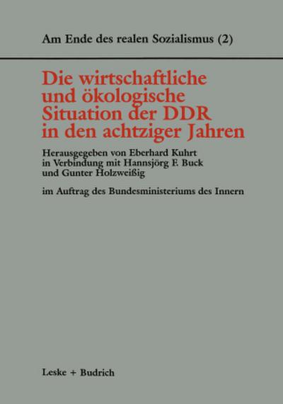 Die wirtschaftliche und ökologische Situation der DDR in den 80er Jahren