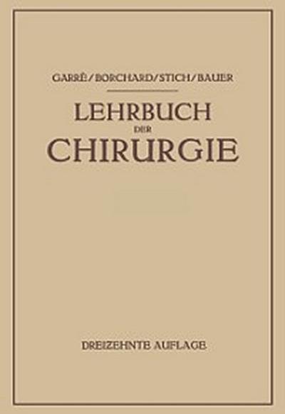 Lehrbuch der Chirurgie