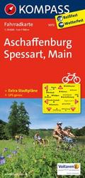 KOMPASS Fahrradkarte 3072 Aschaffenburg - Spessart - Main, 1:70000: Fahrradkarte. GPS-genau. 1:70000 (KOMPASS-Fahrradkarten Deutschland, Band 3072)