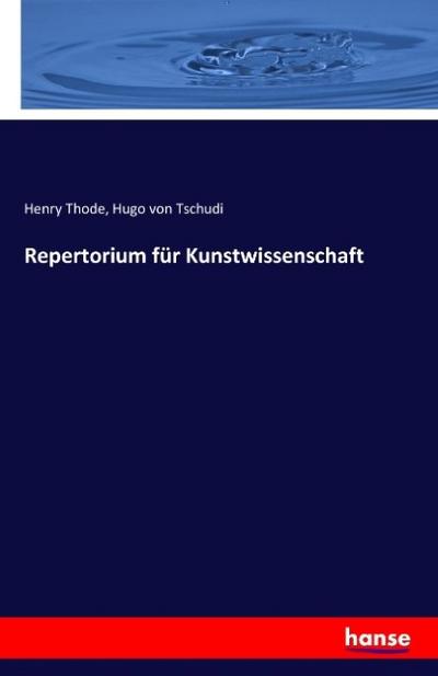 Repertorium für Kunstwissenschaft