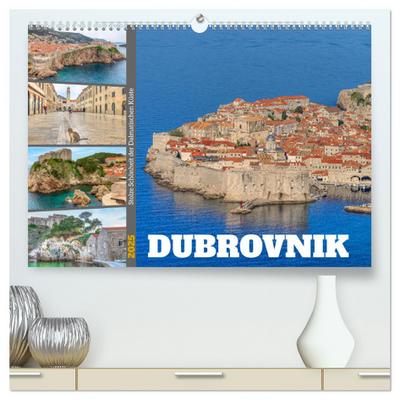 Dubrovnik - Stolze Schönheit der Dalmatischen Küste (hochwertiger Premium Wandkalender 2025 DIN A2 quer), Kunstdruck in Hochglanz