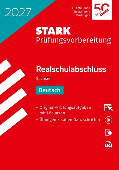 STARK Deutsch - Realschulabschluss 2027 Sachsen - Prüfungsvorbereitung