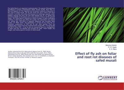 Effect of fly ash on foliar and root rot diseases of safed musali