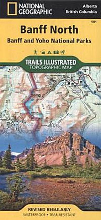 Banff North Map [Banff and Yoho National Parks]