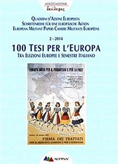 100 Tesi per l’Europa