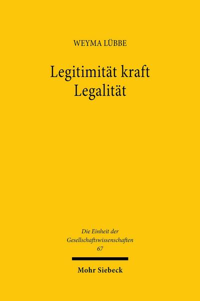 Legitimität kraft Legalität
