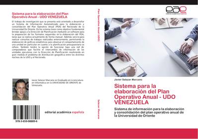 Sistema para la elaboración del Plan Operativo Anual - UDO VENEZUELA