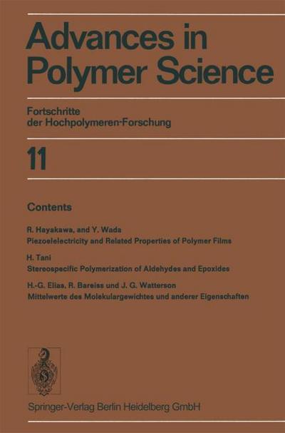 Advances in Polymer Science