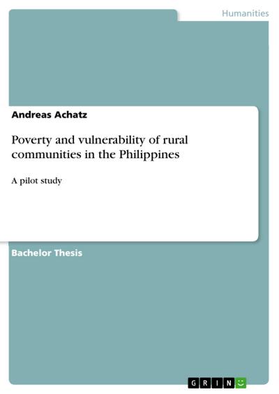 Poverty and vulnerability of rural communities in the Philippines