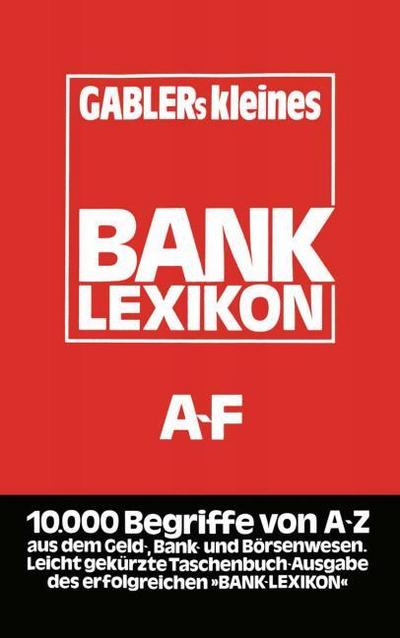 Gablers Kleines Bank Lexikon