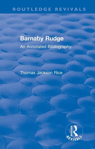 Routledge Revivals: Barnaby Rudge (1987 )